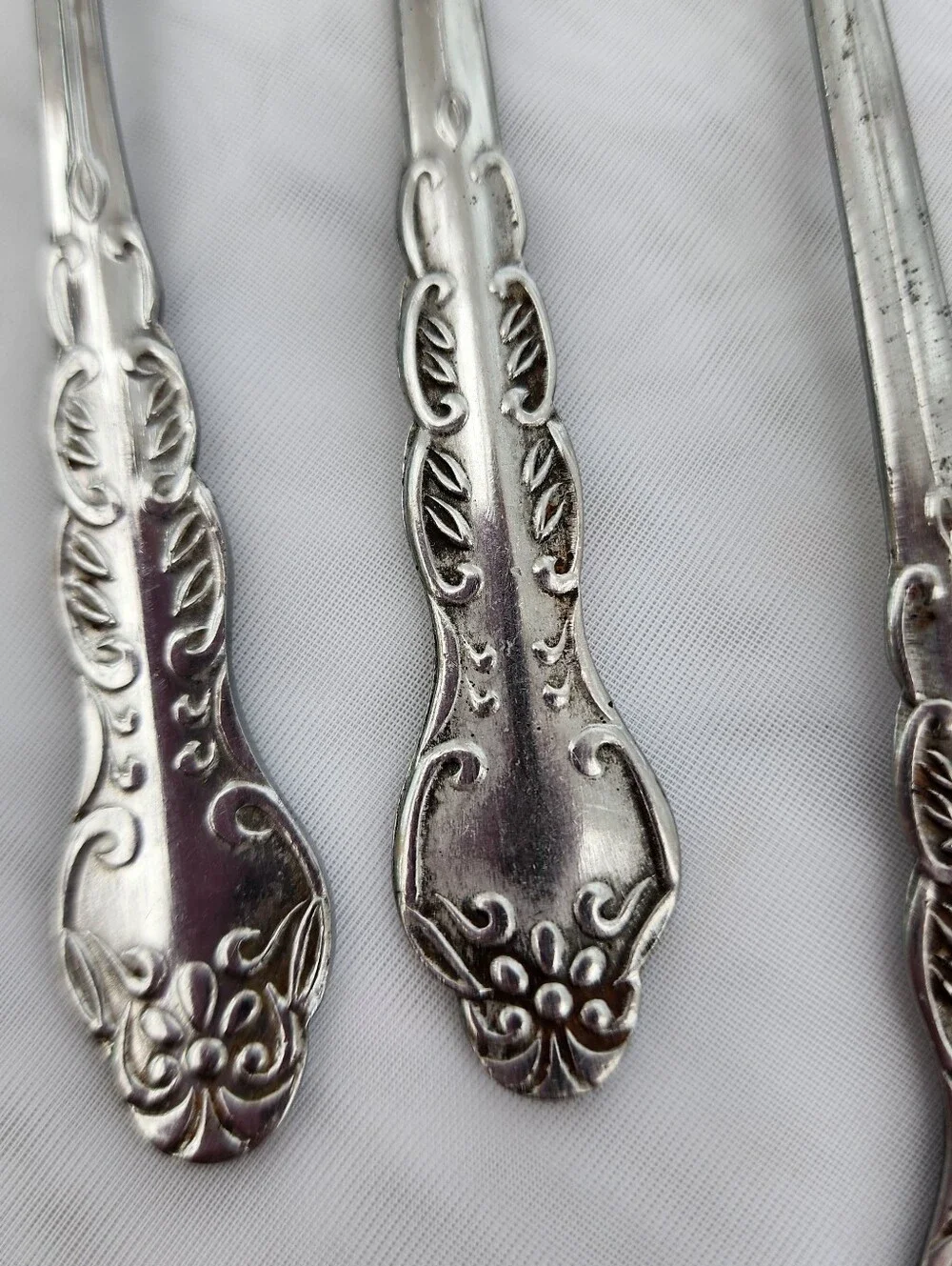 5 Pcs Vintage Flatware Lot Retired Nancy Pattern National Stainless Japan Floral